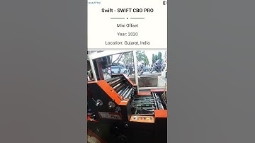 🖨️ Used Mini Offset Machine For SALE – SWIFT CBO PRO @Machinedalal