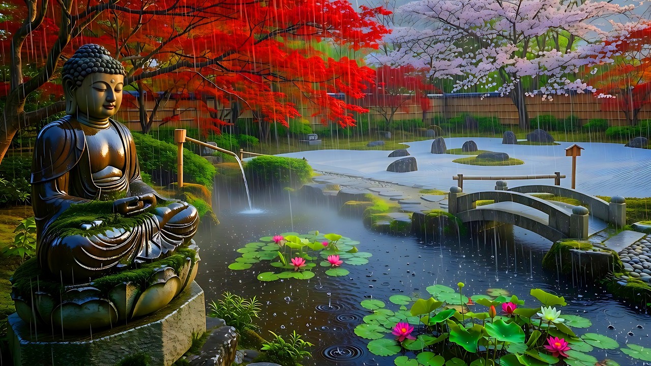 🔴 Tiếng Mưa Nhẹ Nhàng Và Nhạc Thiền Bình An Cho Tâm Hồn