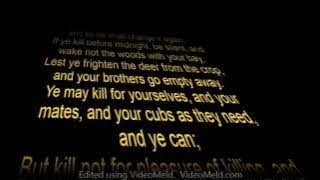 ''The Law of the Jungle' by Rudyard Kipling