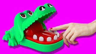 لعبة تمساح عضاض ممتعة  اللعب بها وسلايم وألوان بداخلها