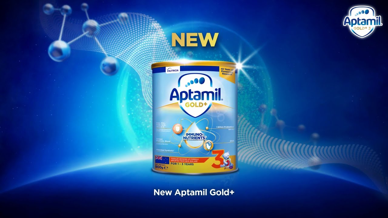 New Aptamil Gold+ Growing Up Milk with Immunonutrients+ and 1 Billion ...
