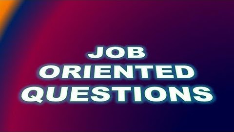 Job Oriented Questions || LDC exam ||