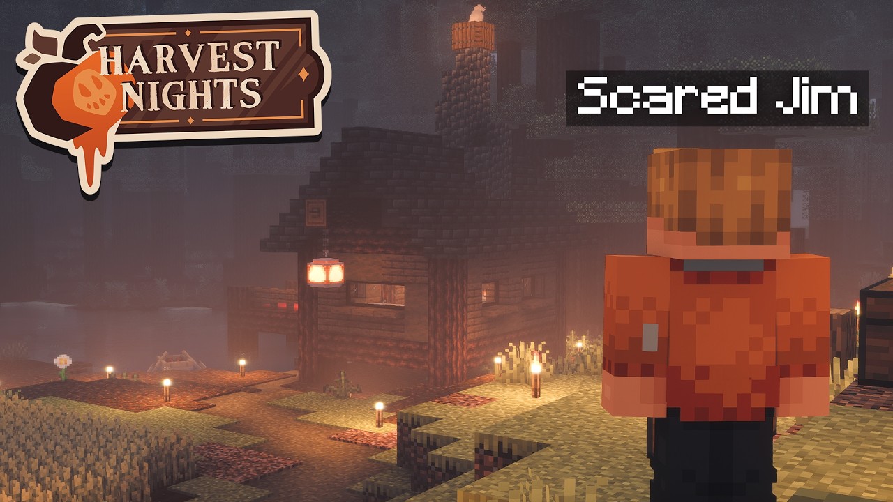 BUILDING My COZY HORROR Home On HARVEST NIGHTS SMP!