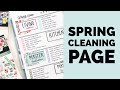 Perfect Time for Spring Cleaning! // Cleaning Tracker Using Horizontal Happy Planner Pages