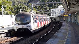 【終於等到喇!有一列千九以不停站列車名義駛經本站】港鐵 ERL MLR+SP1900 (E114/E67+E219/E217) 先後駛離,並駛經大學站二號及一號月台 (E114/E67為往紅磡方向)