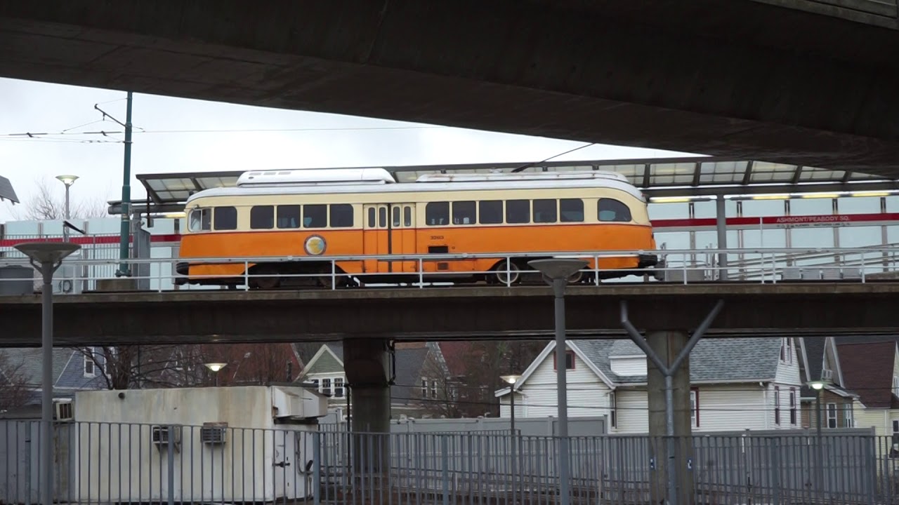 PCC Trolley Departs Ashmont Station, Boston 2020 YouTube