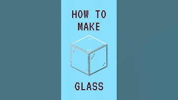 Minecraft: How to Make Glass #shorts #minecraft