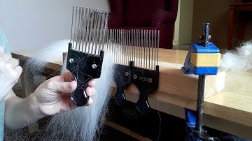 Cheap Easy Homemade DIY Wool Comb and Hackle Using Hair Picks