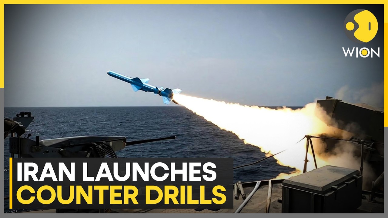 Iran Launches Drill in Strait of Hormuz Amid US Naval Buildup | WION News