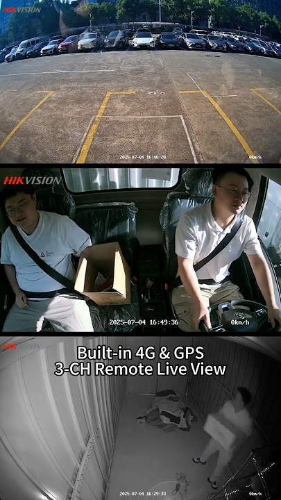 🚛 Hikvision 3-Channel Dashcam V300: Full monitoring inside   outside the car #dashcam #hikvision