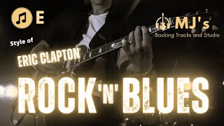 Video thumbnail of "Eric Clapton Blues Rock type Backing Track in E"