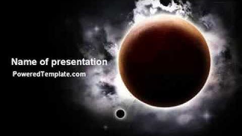 Planetary Science PowerPoint Template by PoweredTemplate.com