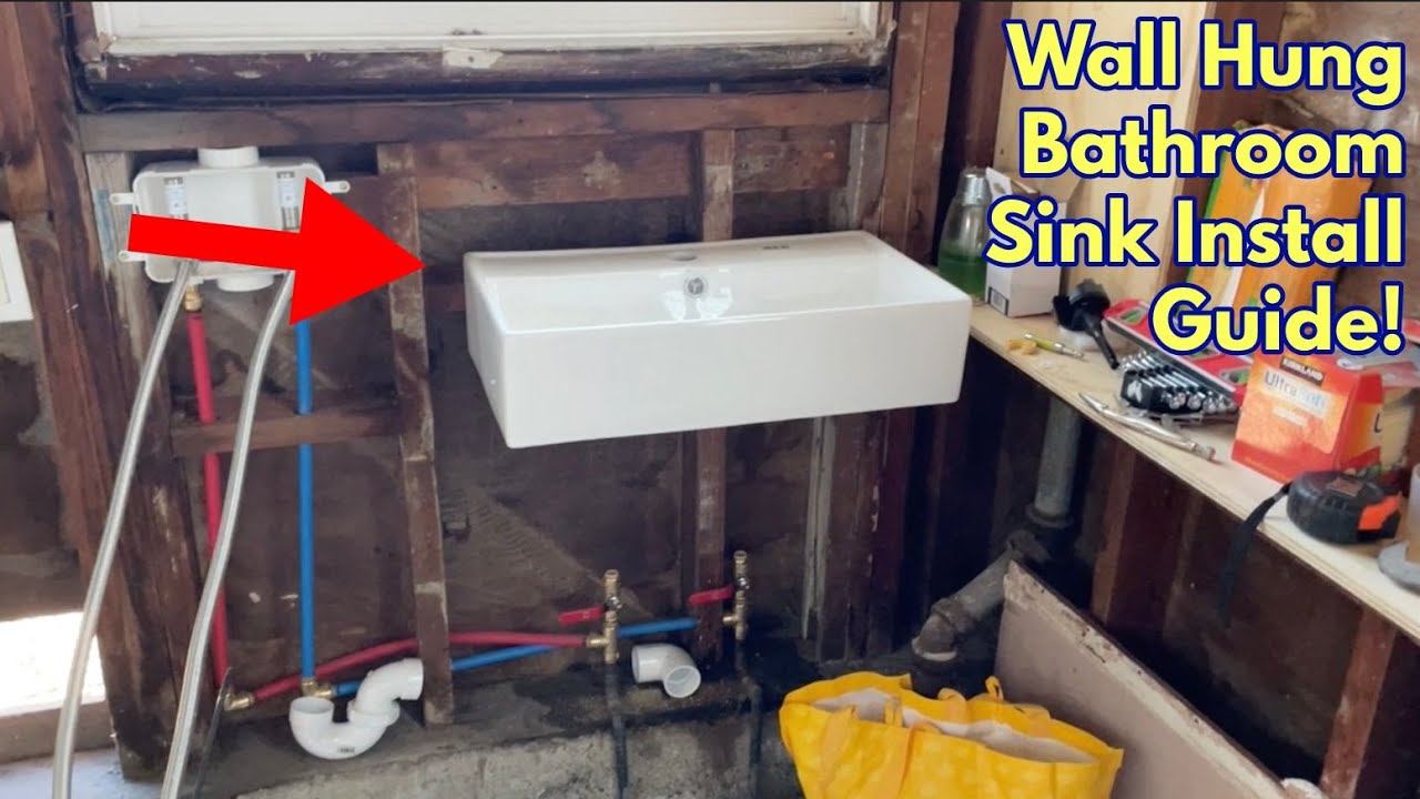 How to Install a Wall-Mount Vanity and Sinks - This Old House