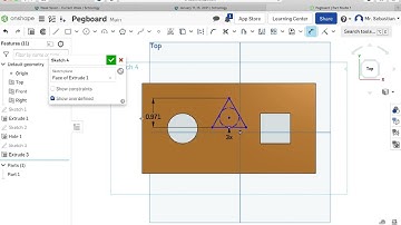 Adding Triangle Hole to Pegboard