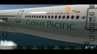 Cathay Pacific flight 780 landing animation