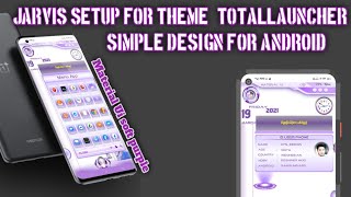 Best Themes Total Launcher 2021 | Material Ui  soft purple | Bisa Bicara Ketika Di Klik! screenshot 5