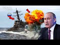 God&#39;s hammer hit the Russian Ship! Ukraine Destroyed Russian Novocherkassk Ship!