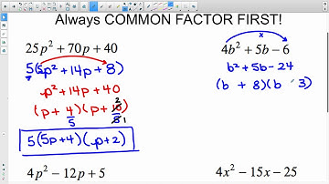 MPM 2D U4L9 Complex Trinomial Factoring - Bottoms UP