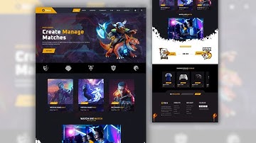 Build a Gaming Website in 30 Minutes | HTML, CSS, & JavaScript Tutorial for Beginners