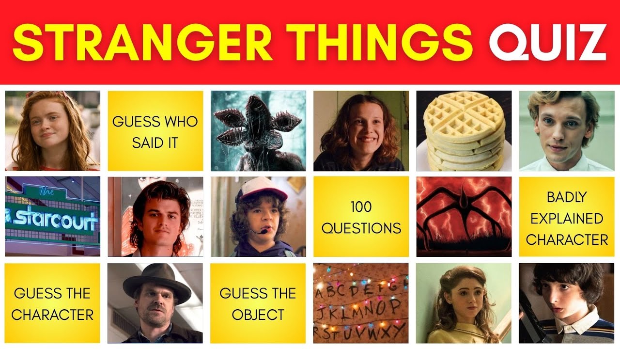 Guess the Character, Who Said It & More! 🛋️ | Stranger Things TV Show Quiz