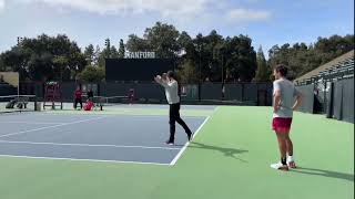 Roger Federer hitting some forehands at Stanford University! 3/27/24