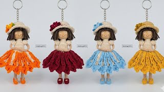 Each Color is a Different Experience! 😍 Wooden Head Knitted Baby Keychain Pattern (DIY)