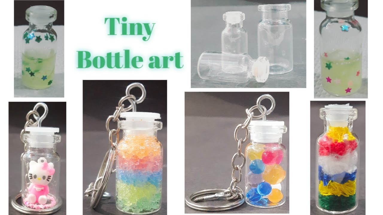 Tiny Bottles Art And Craft || Small Bottle Art Diy Ideas || Mini Bottle  Creative Ideas || - Youtube