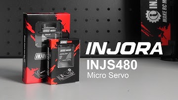 INJORA INJS480 Coreless Micro Servo with Servo Horn for 1/24 Axial SCX24, Losi Micro-B Micro-T