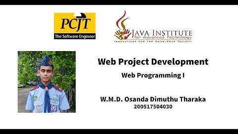Web Programming I - Develop a carousel for homepage using Bootstrap and JavaScript