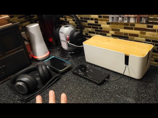 Changsuo Cable Management Box With Bamboo Lid Small Cable