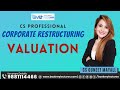 Corporate Restructuring VALUATION Revision  | CS Guneet Mayall
