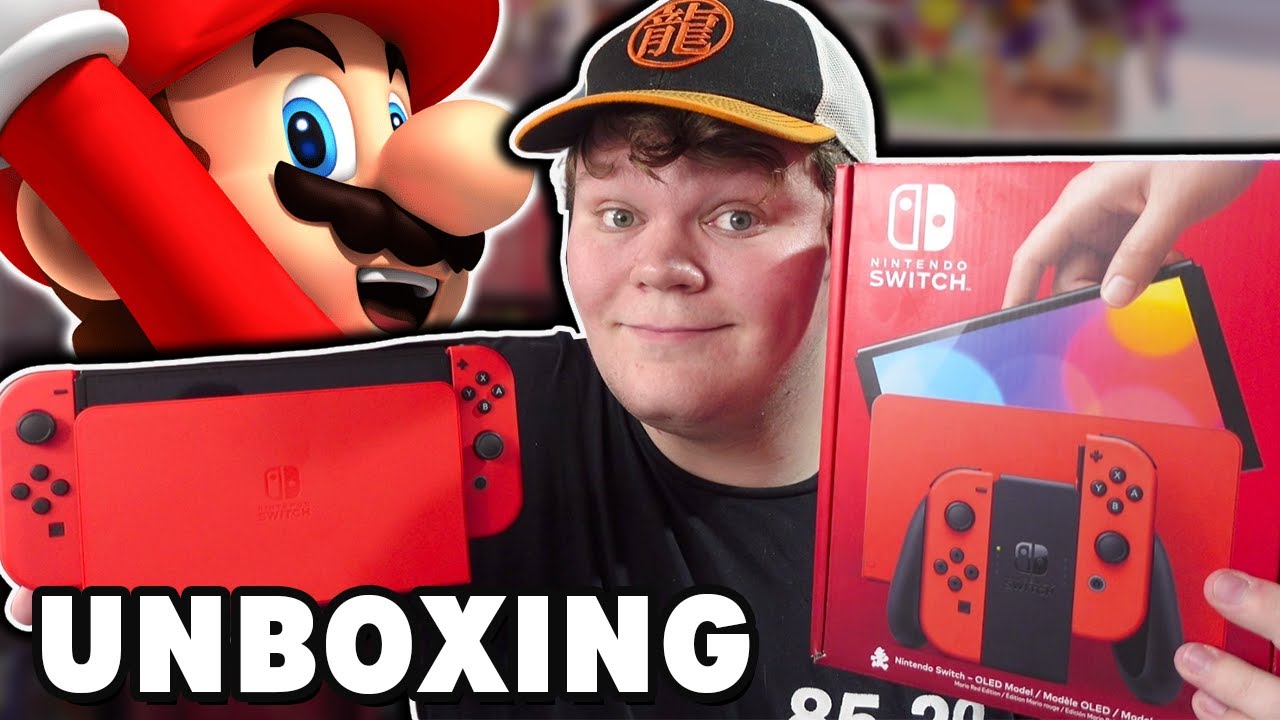  Nintendo Switch - OLED Model: Mario Red Edition : Video Games