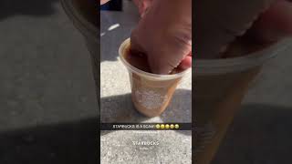 STARBUCKS ICE CUBES ARE SCAM!! 🧊 😳#shorts