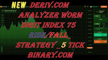 Binary com  SmartTrader Strategy 5 Tick index 75