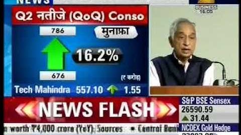 Zee Business News..Tech Mahindra Q2 Results PC #TechMResults