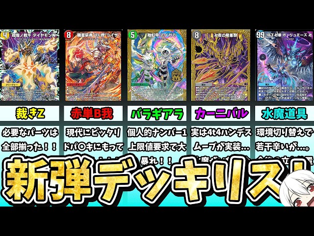 新弾新デッキ紹介！】ND版！おすすめ新弾デッキを5つ紹介！【鬼園るい