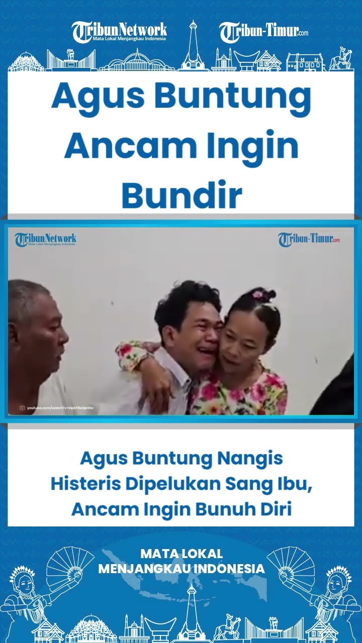 SHORT Agus Buntung Nangis Histeris Dipelukan Sang Ibu, Ancam Ingin Bunuh DIri