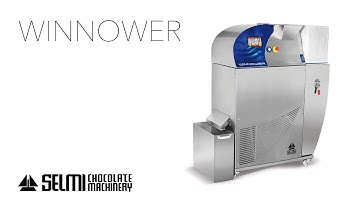 Winnower. Roasted cocoa beans crusher. Bean to Bar chocolate production line