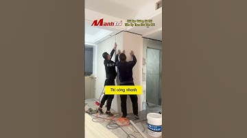 Cải tạo tường cũ với tấm ốp tường đa năng sợi than tre vân vải #tamopthantre