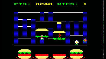 Burger Time - Amstrad CPC - Retro Virtual Machine v2.0 BETA-1 r0 emulator