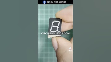 Como saber si un display es ánodo o cátodo común #electronica #ingenieria #led #display