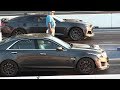 New 2017 ZL1 vs 2017 CTS-V Cadillac - drag race