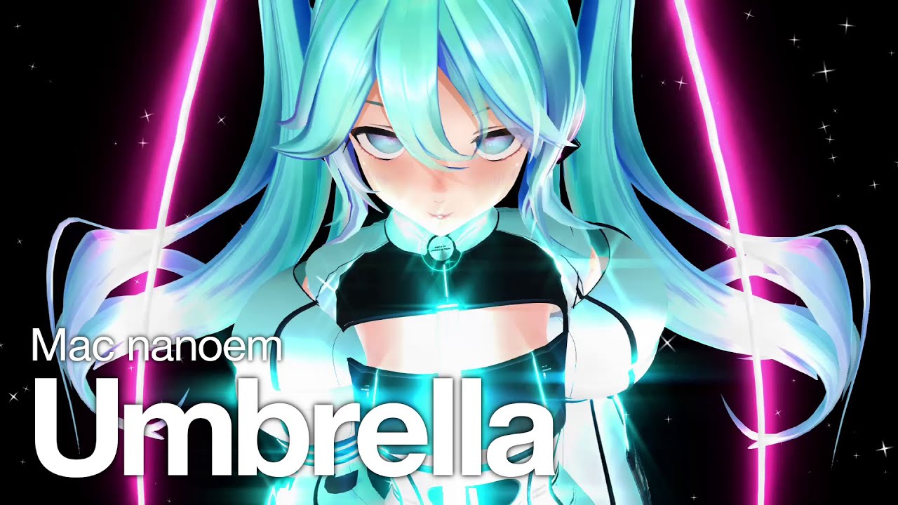 【MMD nanoem】Umbrella Shuffle Remix／未来ミク