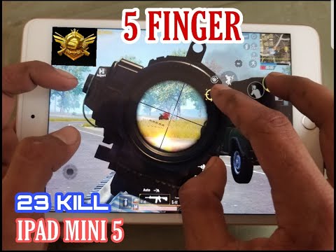 iPad Mini 5 Five finger Claw   PUBG mobile RUSH Gameplay in Best Apple iPad Gyro conqueror 1080p