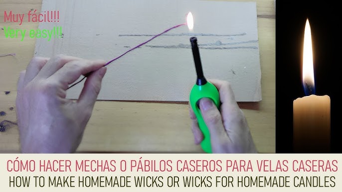 Mechas para velas con pabilo - JABONES RAMY Productos para