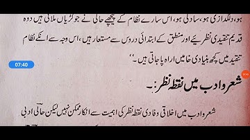 MA Urdu Private first Year model part 3 code G-164 Literary Criticism Chaudhary Ch Singh Uni Meerut