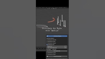 Arc Blend Distribute in Arc & Curve Option #blender #freeblenderaddon