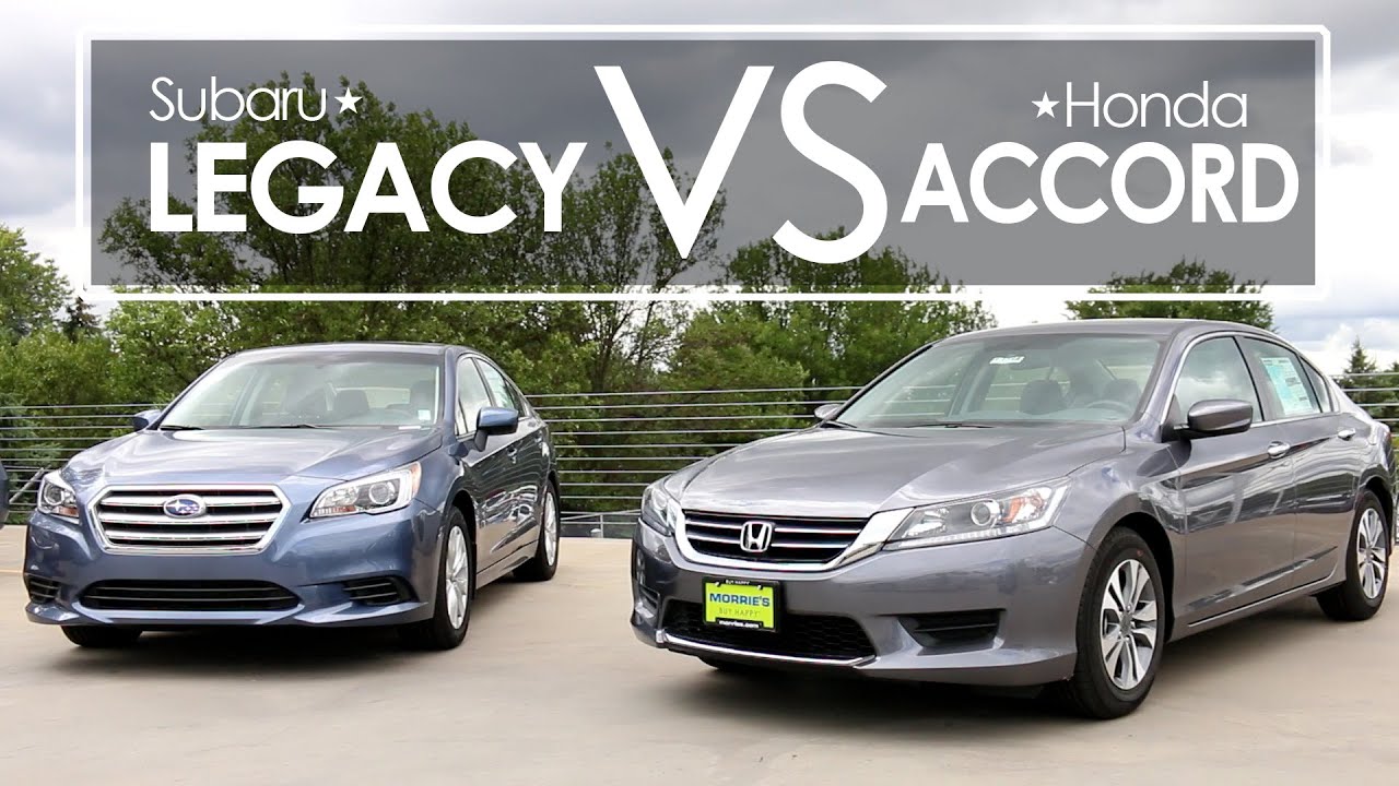 Subaru Legacy vs. Honda Accord Model Comparison YouTube