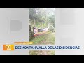 Tropas del Ejército desmontan vayas alusivas a disidencias de las FARC en San Pedro, Valle