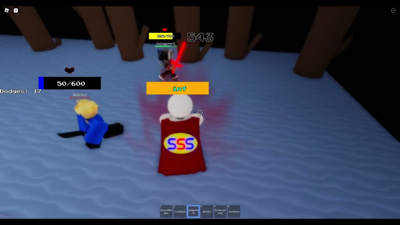 (ROBLOX) Super Science Sans literally curbstomps weaker players. (Undertale Judgement Day)